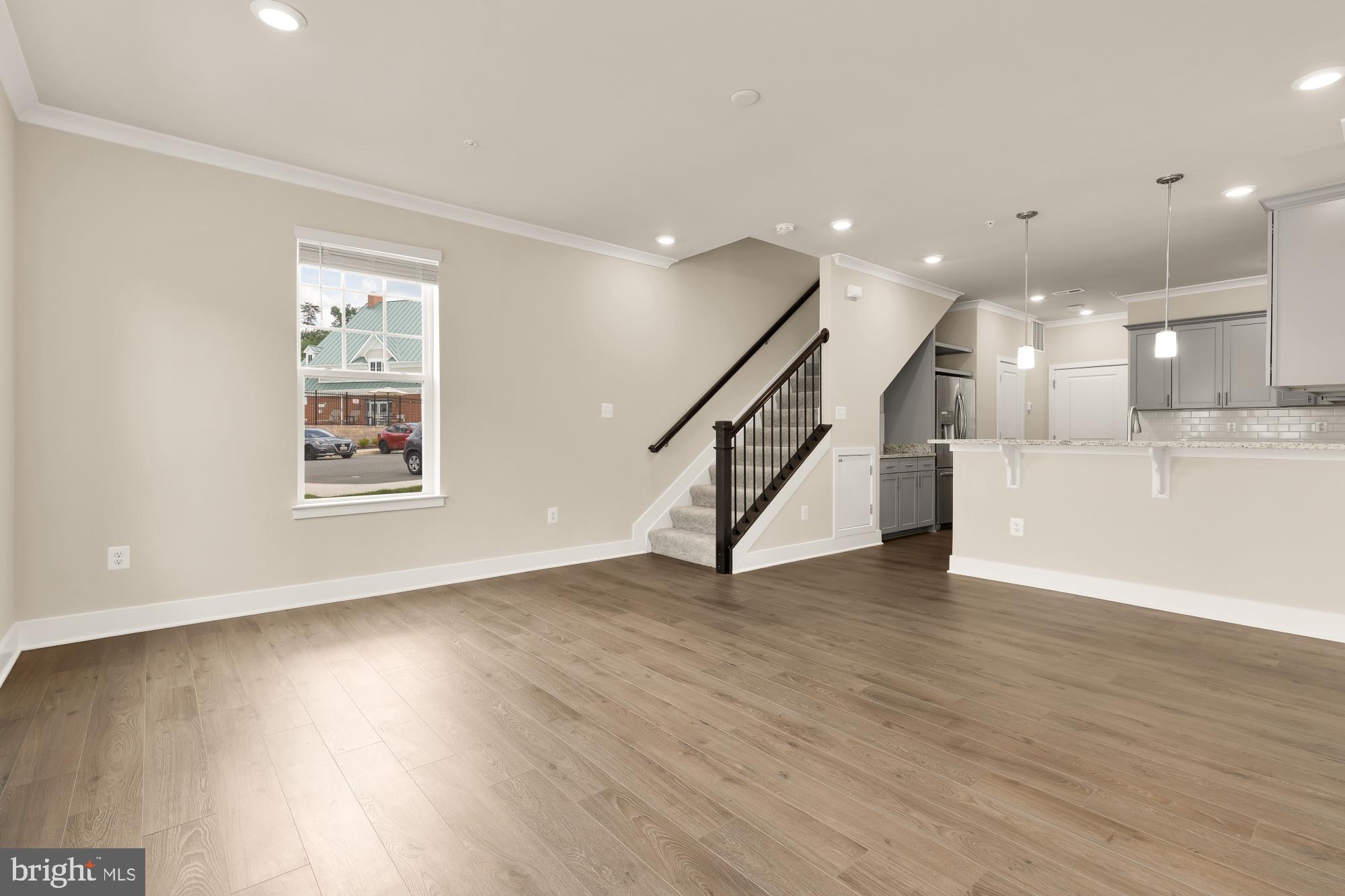 7964 Potter Place, Unit B Elkridge, MD 21075 - Photo 4 of 25 Living & Dining Room open to Kitchen