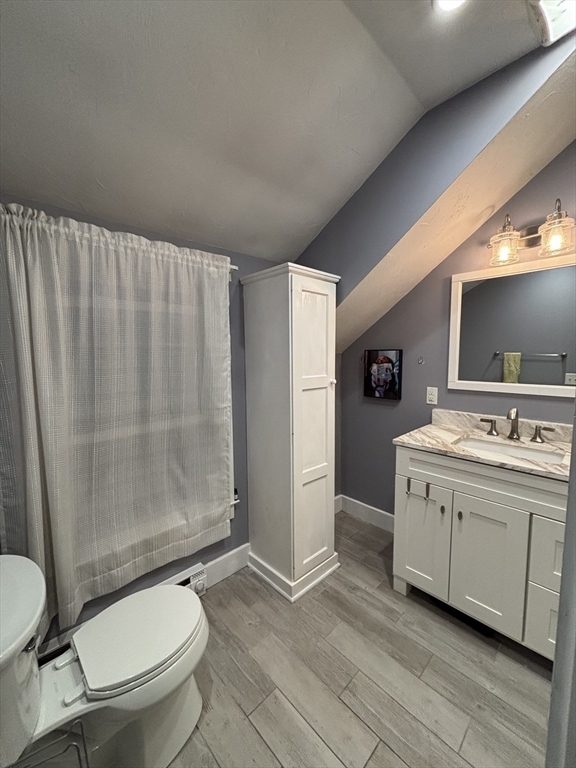 19 Aldena Road Worcester, MA 01603 - Photo 8 of 15 a bathroom with a granite countertop sink toilet and shower