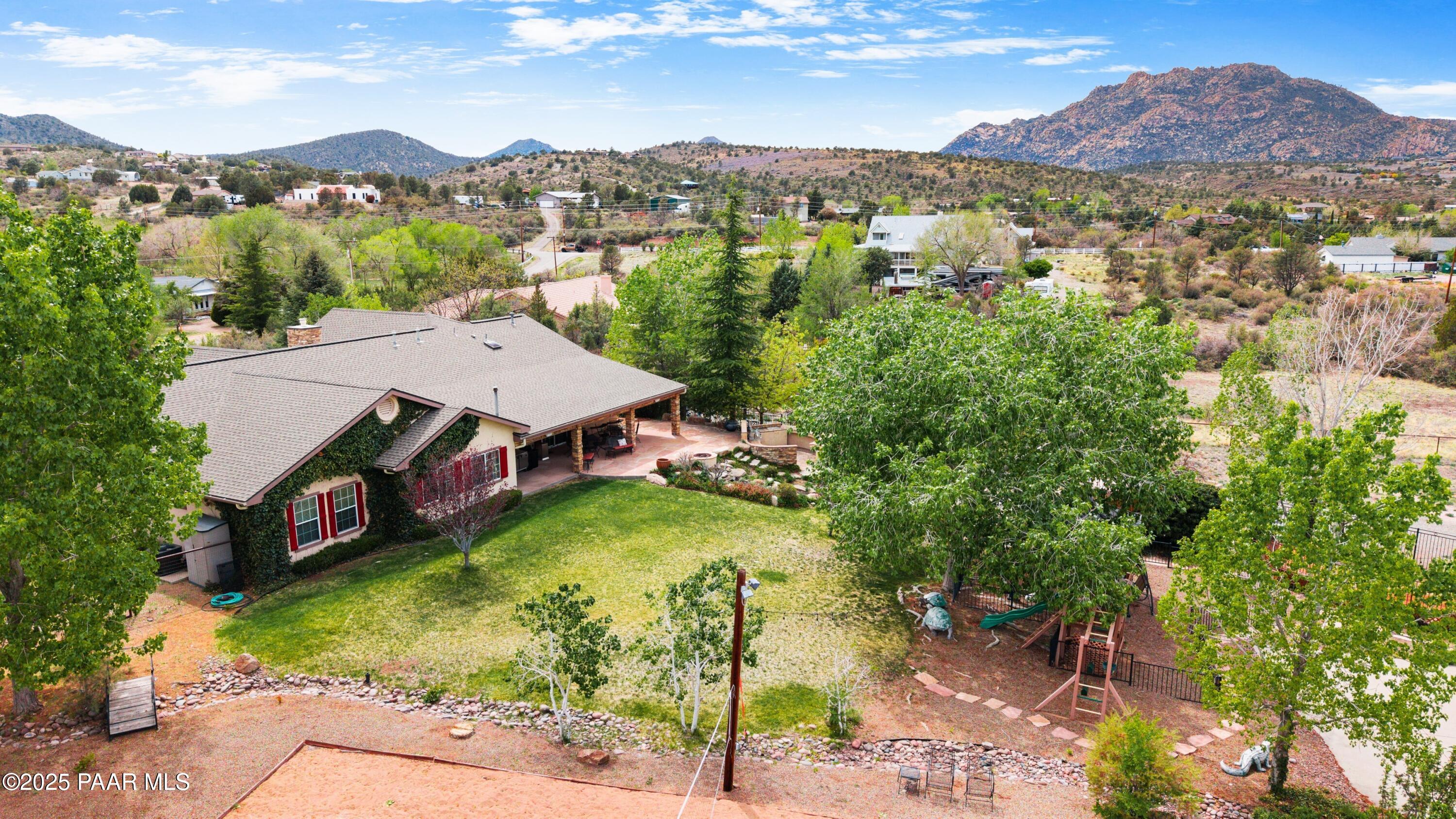 1530 West Ridge Drive Prescott, AZ 86305 - Photo 70 of 71 070_Aerial View Backyard