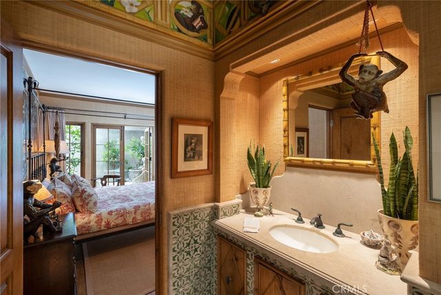 a view of a wooden door and shower