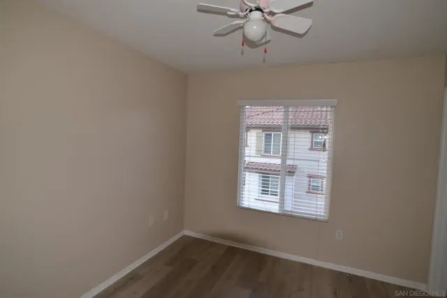 en empty room with a window