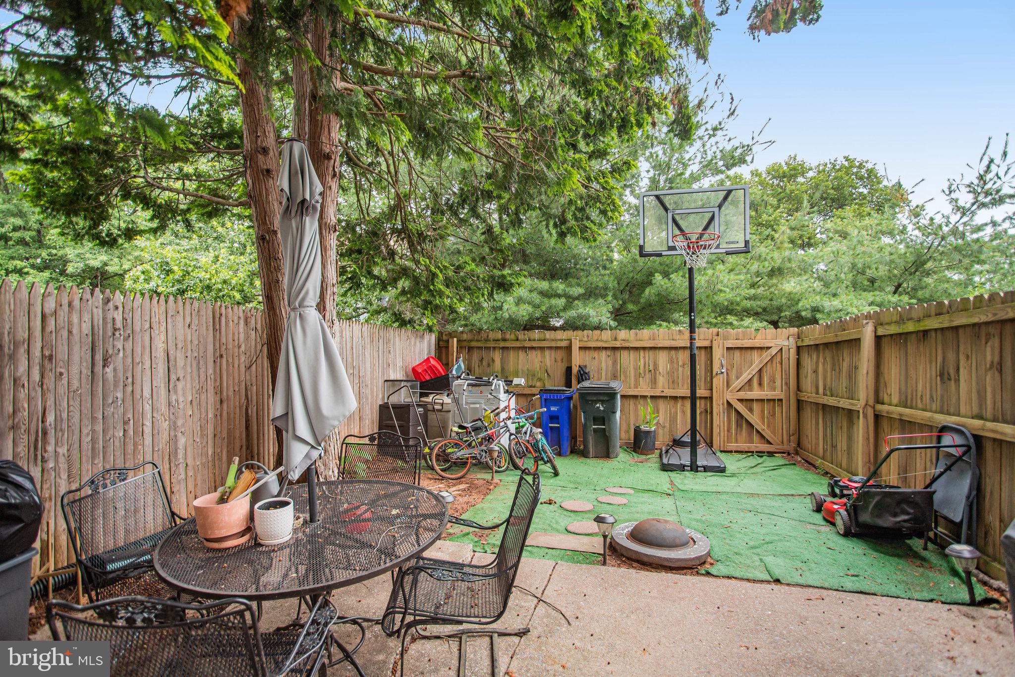 24 Mountaingate Drive Frederick, MD 21703 - Photo 32 of 32 a view of a backyard with table and chairs potted plants and tree