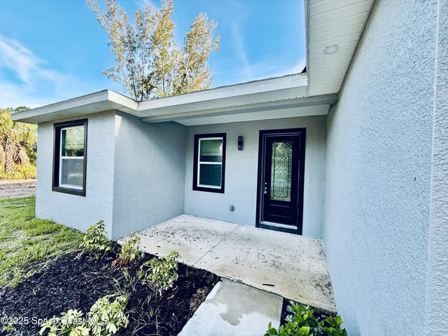 a front view of a house