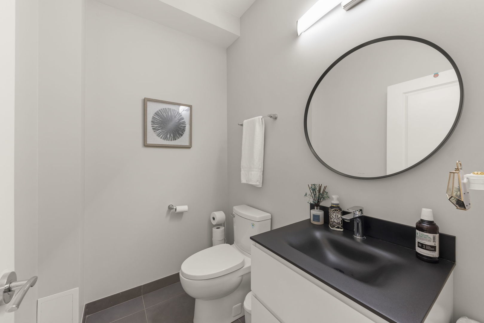 1126 Pitner Avenue Evanston, IL 60202 - Photo 18 of 48 a bathroom with a sink and a mirror