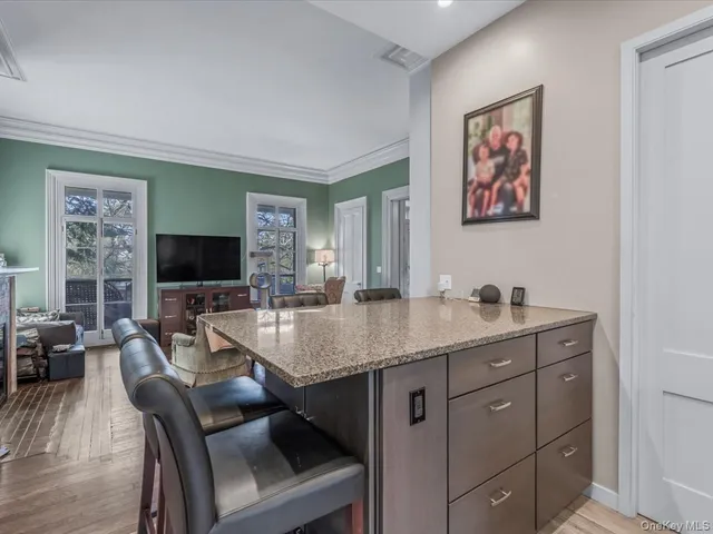 a view of outdoor space with seating