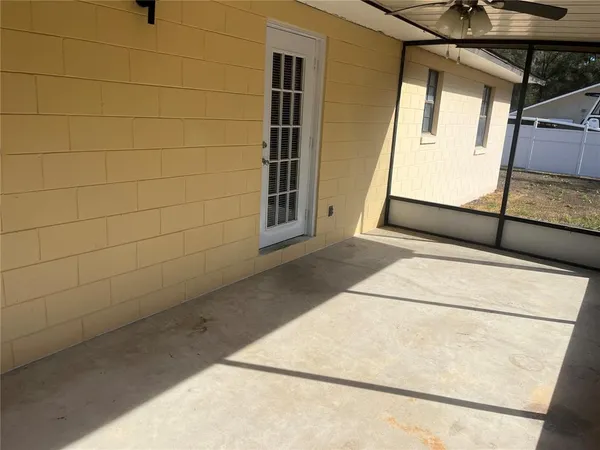 a view of a door of the house