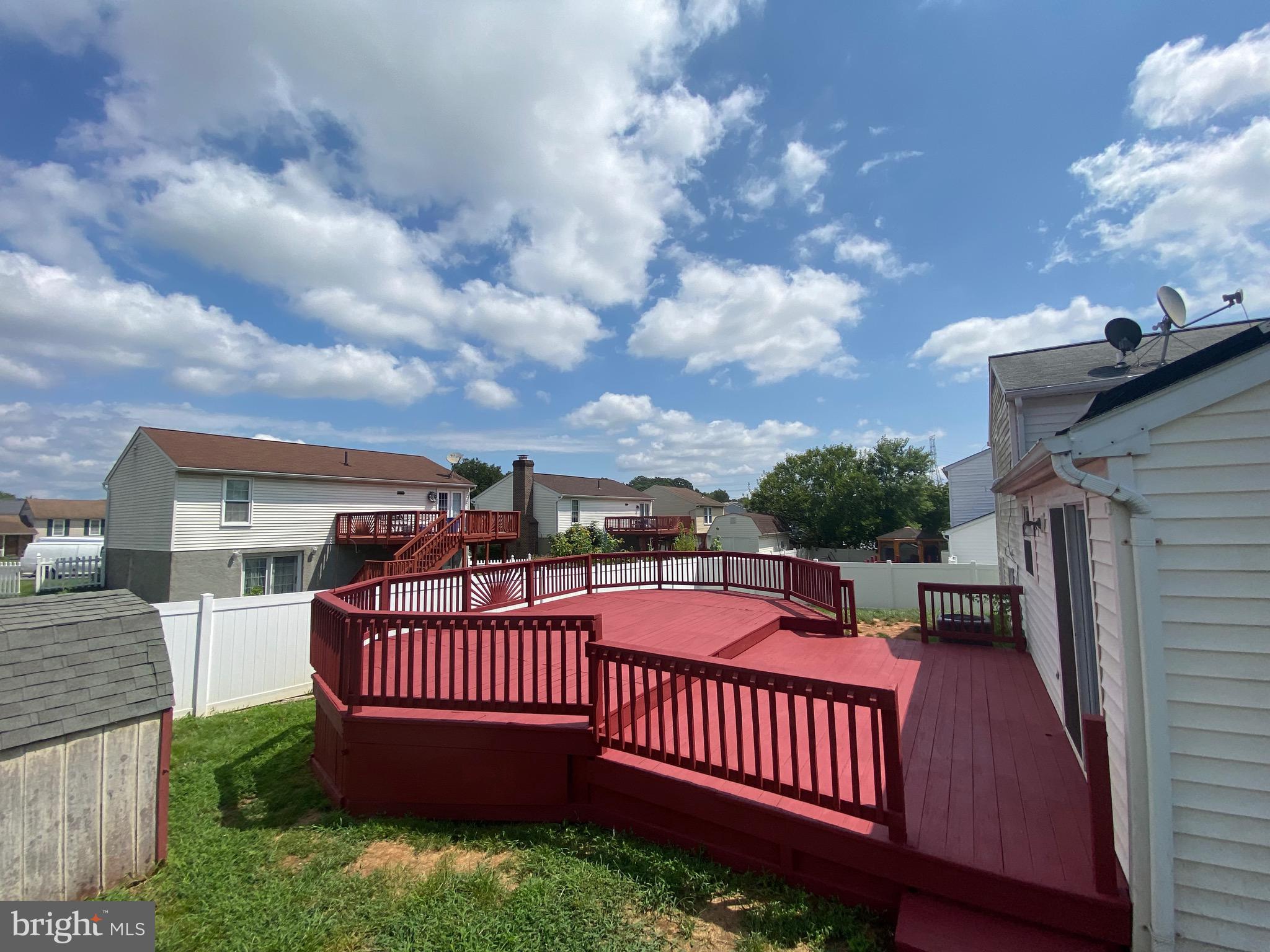 18 1st Light Court Rosedale, MD 21237 - Photo 27 of 29 a view of a roof deck with wooden fence