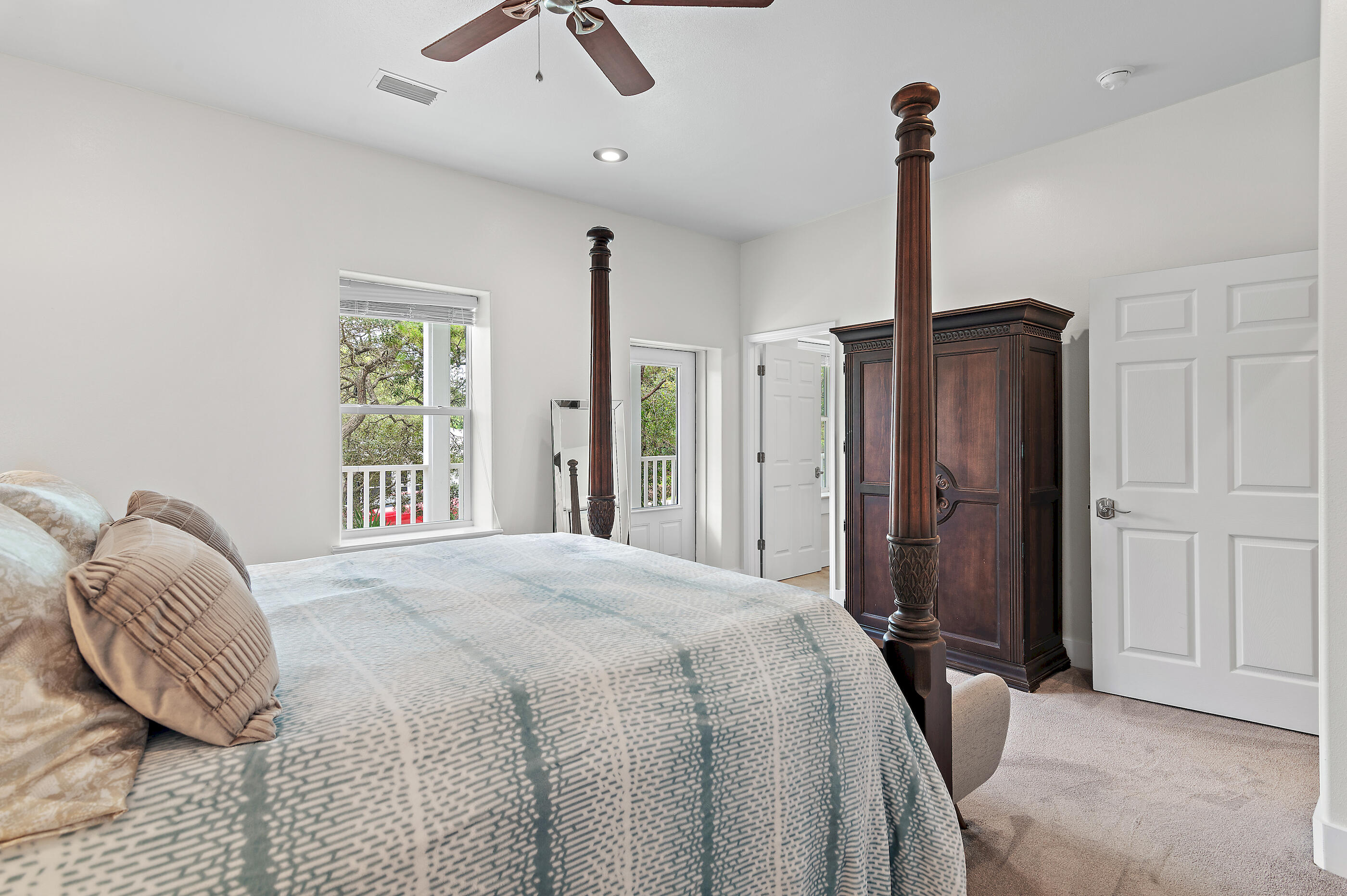 96 Hilltop Drive Santa Rosa Beach, FL 32459 - Photo 26 of 50 a bedroom with a bed closet and window