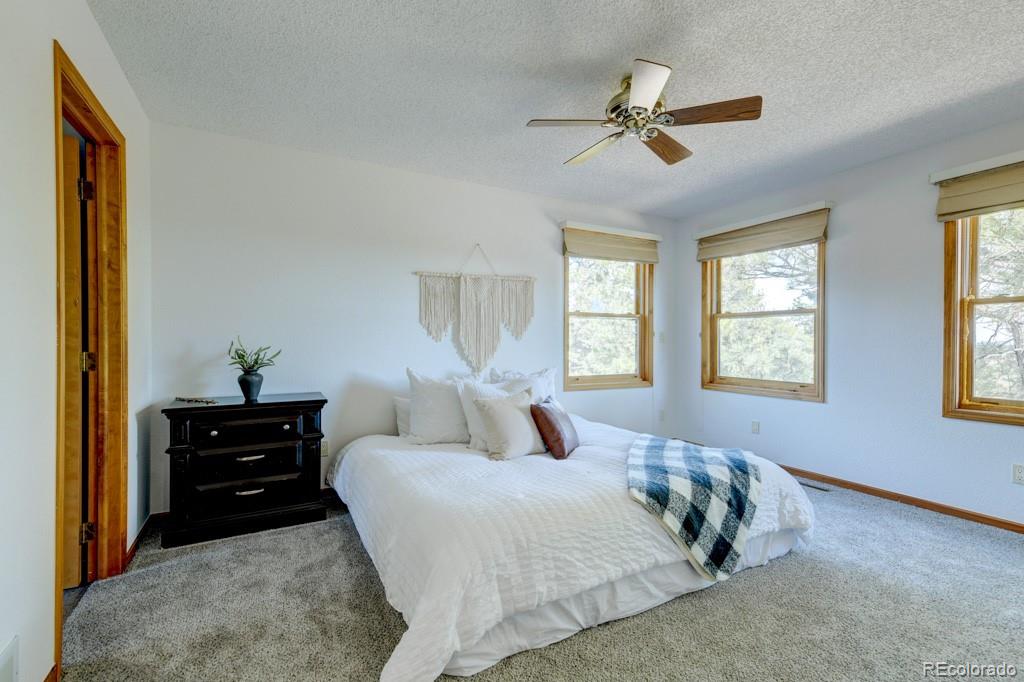 18673 North Elbert Road Elbert, CO 80106 - Photo 22 of 50 a bedroom with a bed and a window