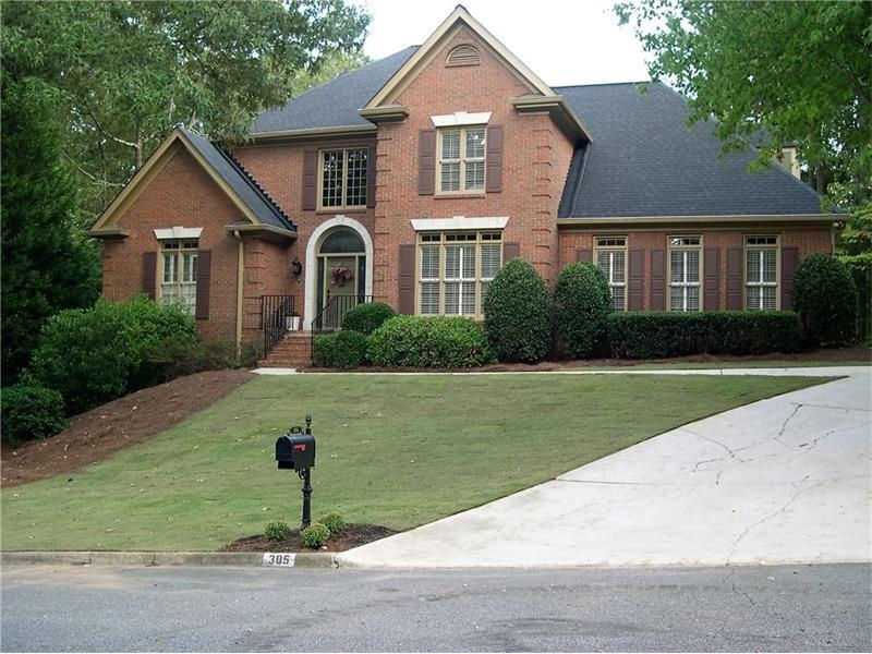 305 Intreped Cut Alpharetta, GA 30005 - Photo 1 of 1 Beautiful 3 sided brick home, master-on-main level, screened porch and a pool!