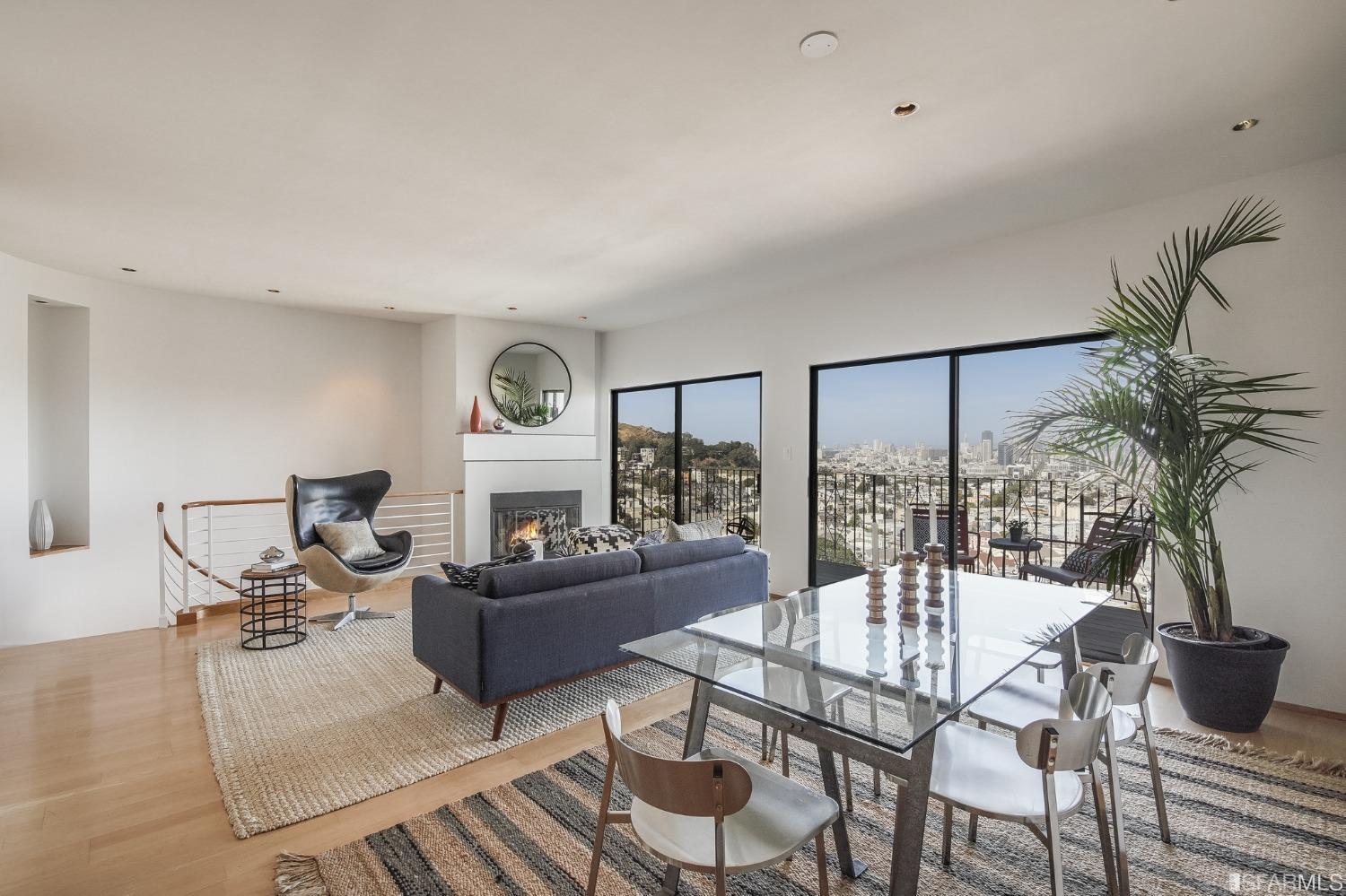 138 Corwin Street San Francisco, CA 94114 - Photo 16 of 60 a living room with furniture and a large window