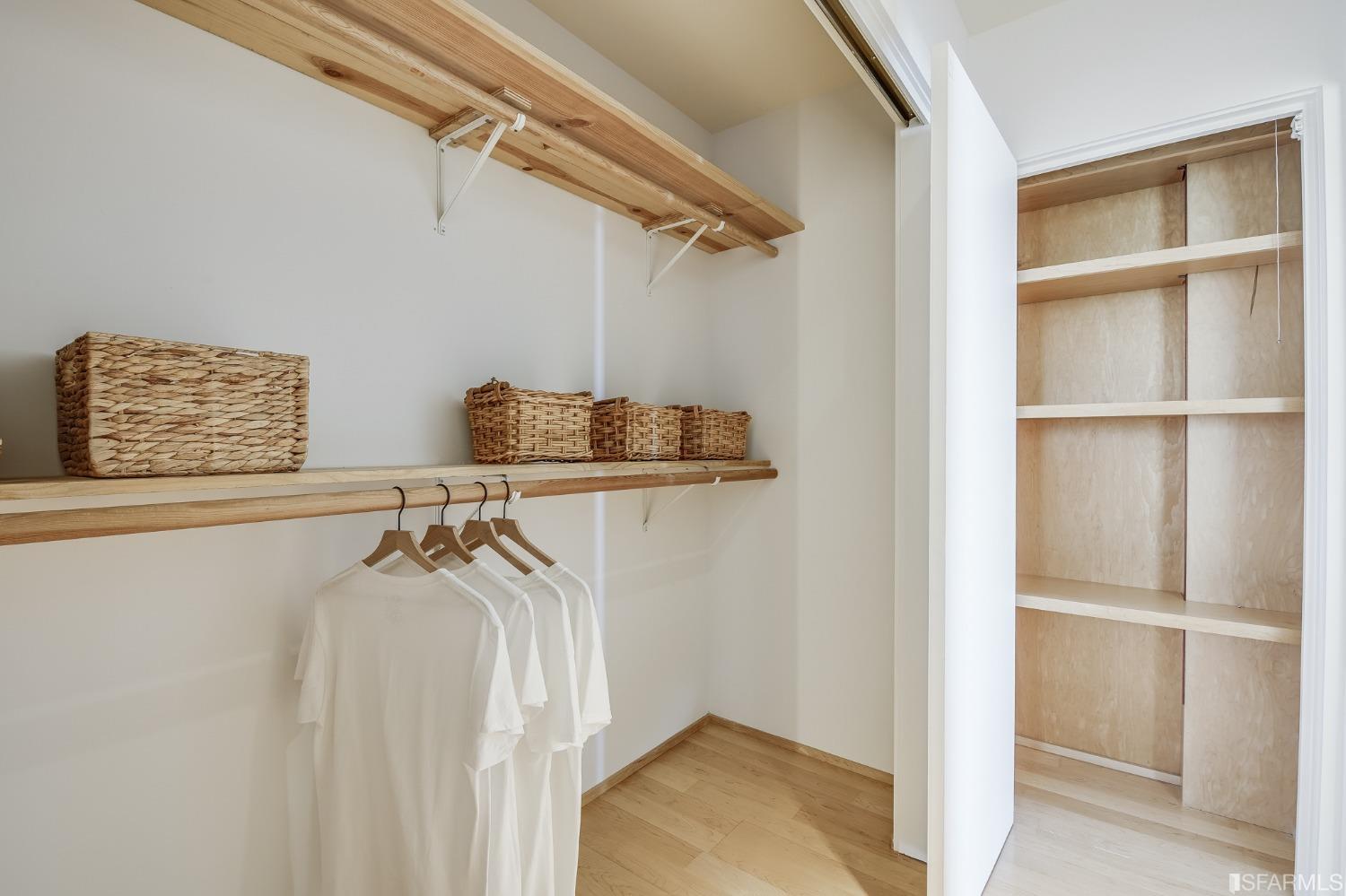 138 Corwin Street San Francisco, CA 94114 - Photo 27 of 60 a view of walk in closet with empty racks