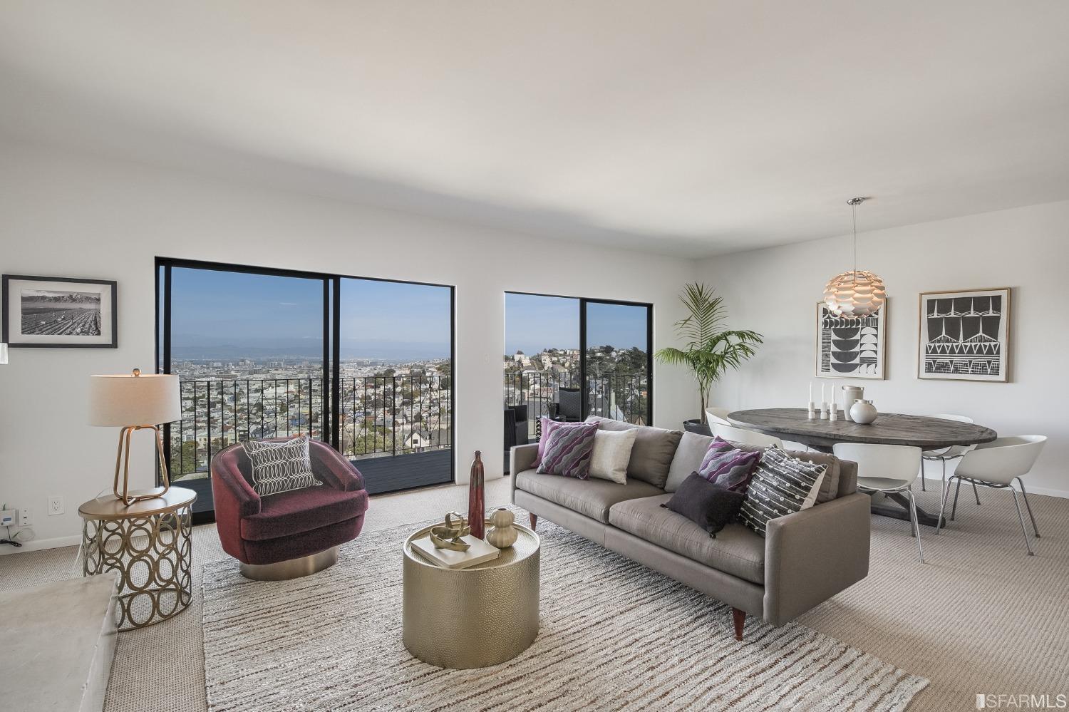 138 Corwin Street San Francisco, CA 94114 - Photo 37 of 60 a living room with furniture and a large window