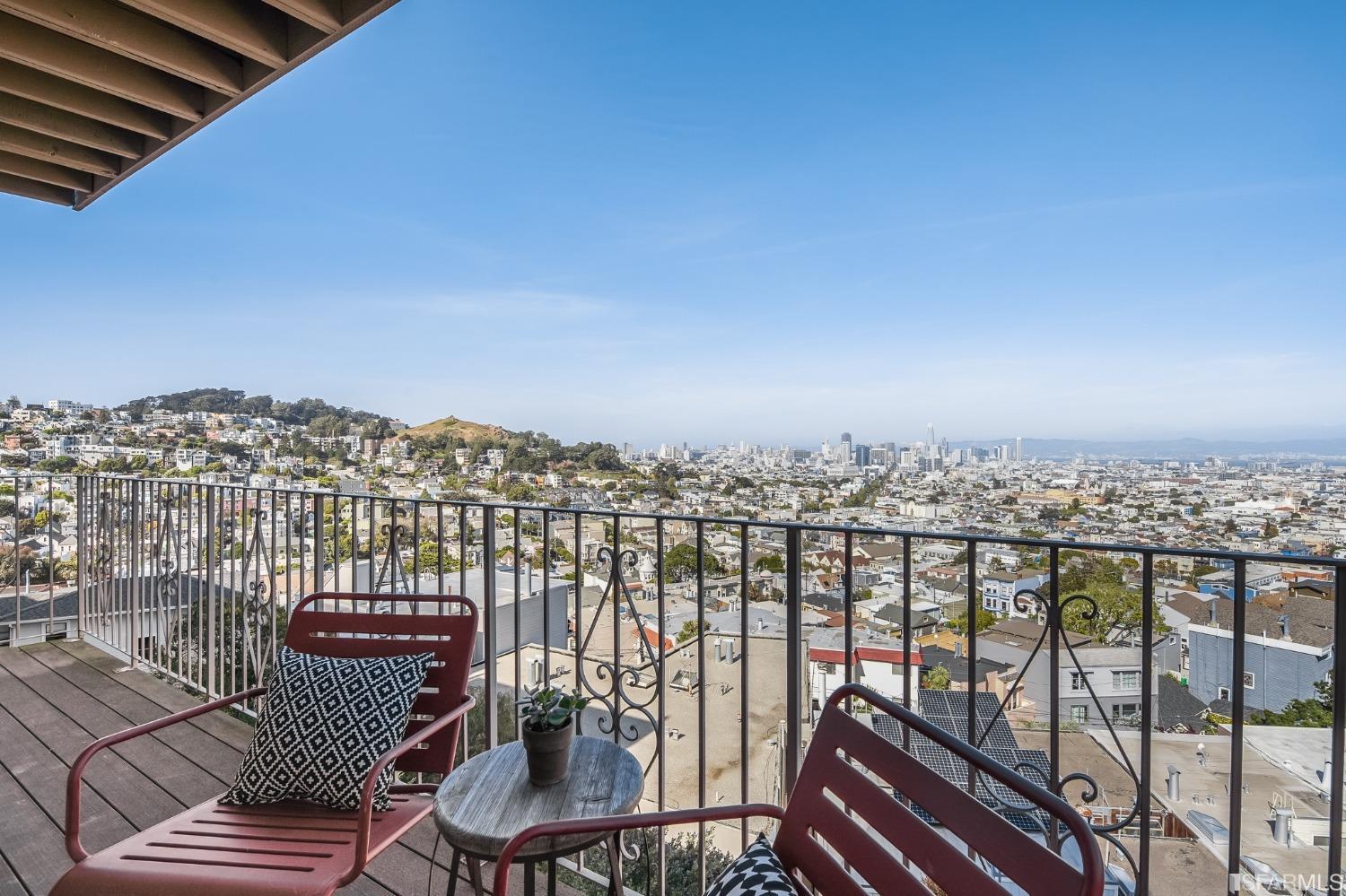 138 Corwin Street San Francisco, CA 94114 - Photo 57 of 60 a view of a balcony with furniture