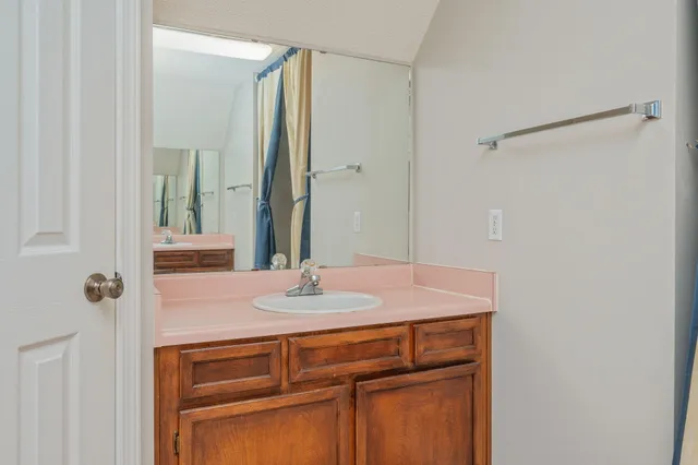 a backyard of a house with seating space