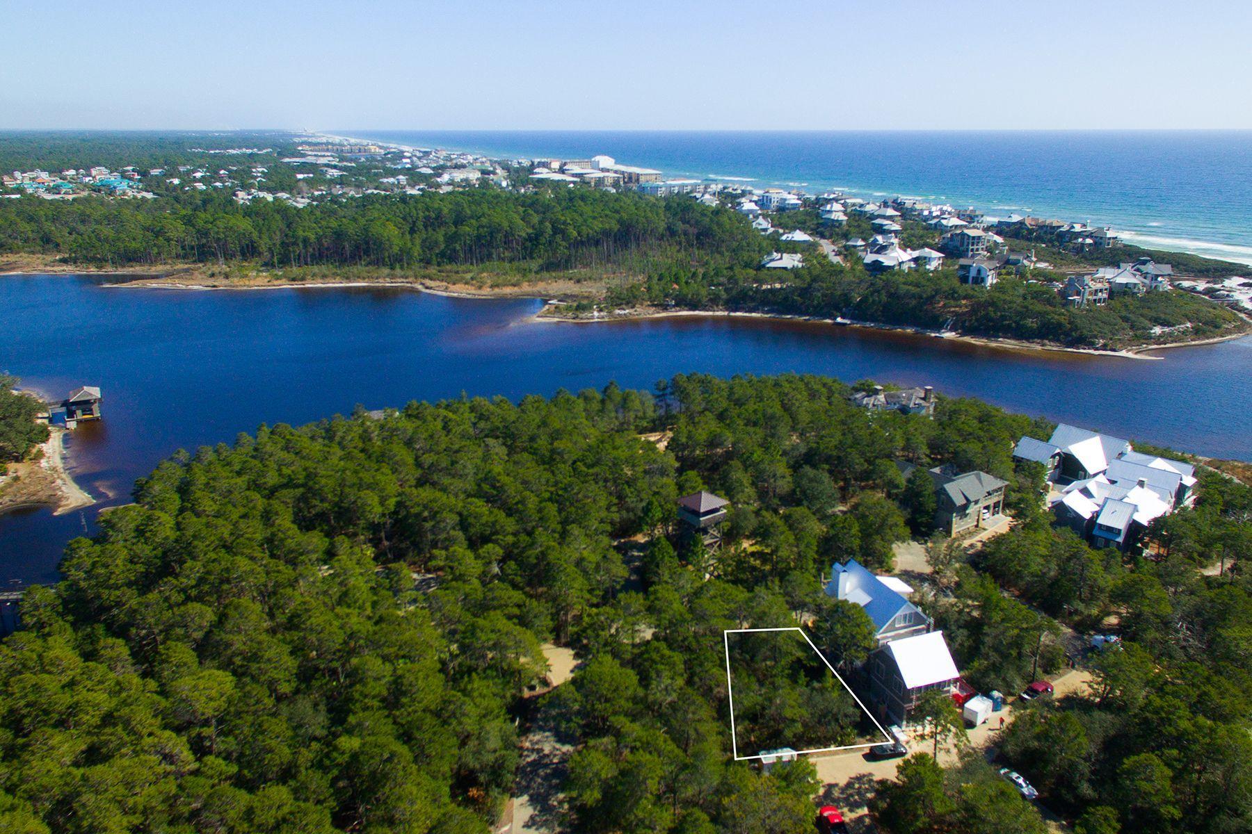 4-8 Cedar Post Road Santa Rosa Beach, FL 32459 - Photo 5 of 12 an aerial view of a houses with a lake view