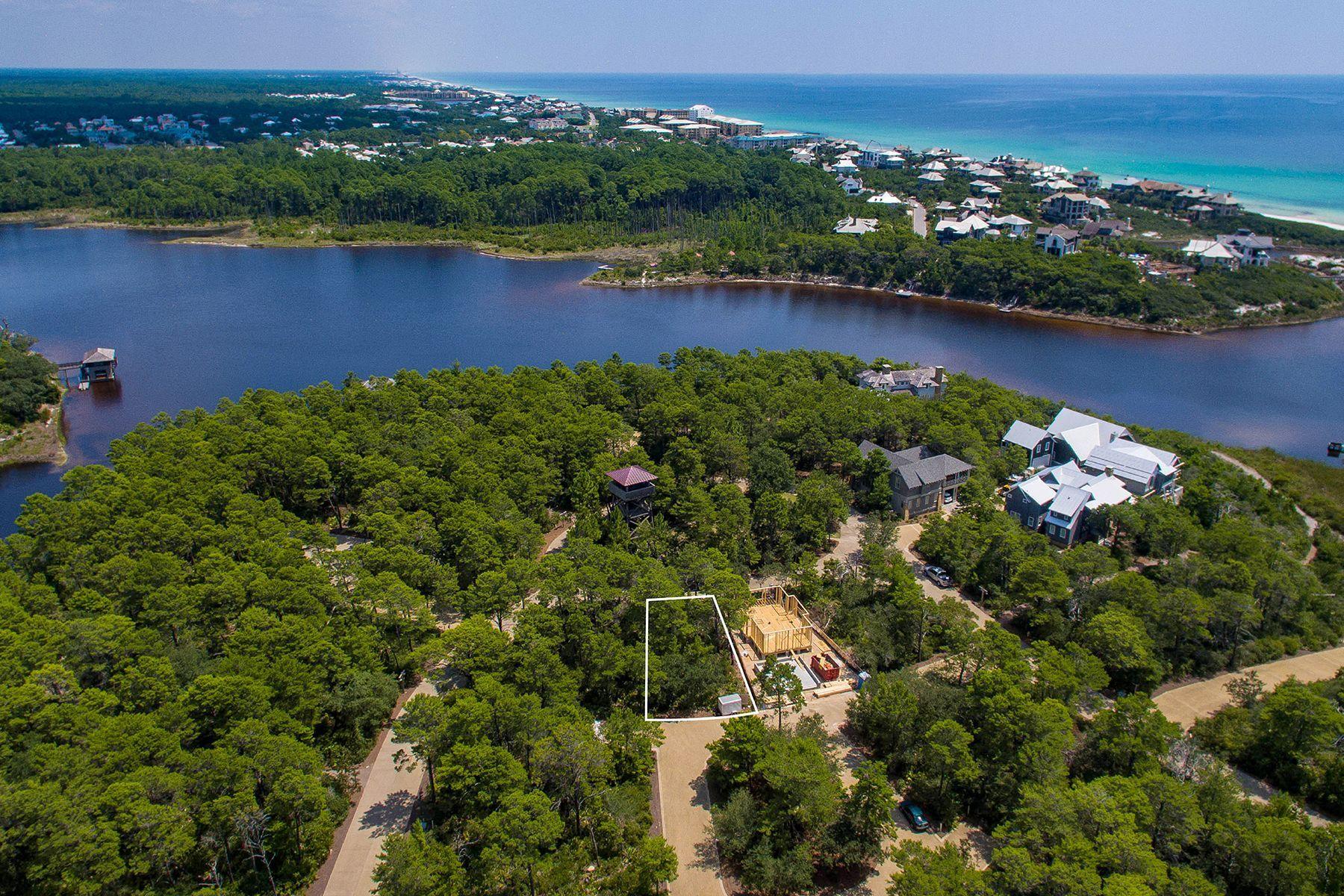 4-8 Cedar Post Road Santa Rosa Beach, FL 32459 - Photo 6 of 12 an aerial view of a houses with a lake view