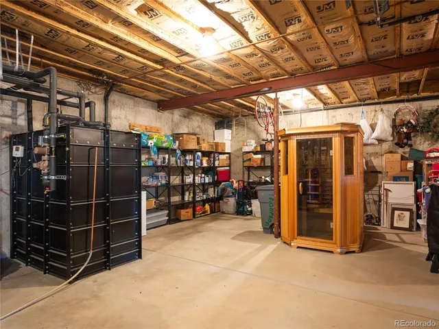 a view of storage and utility room