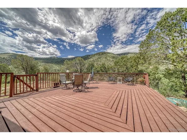 a view of outdoor space with seating space