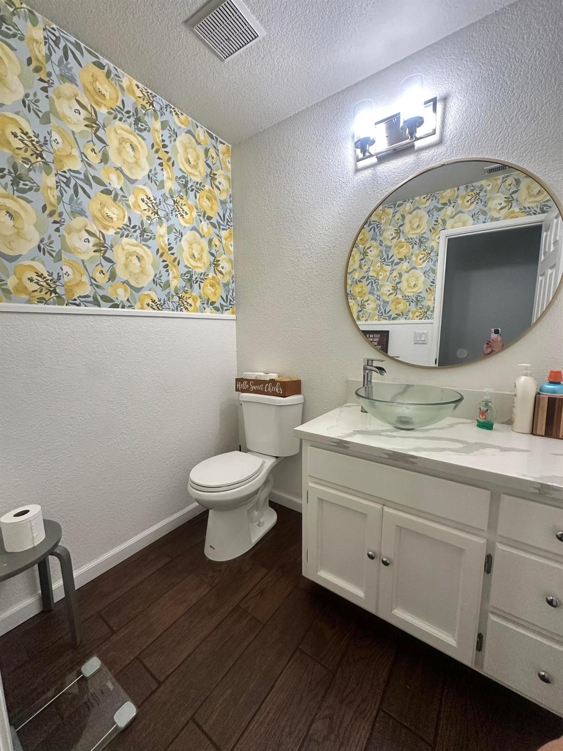 3608 Cassie Lane Ceres, CA 95307 - Photo 11 of 25 a bathroom with a toilet sink and mirror
