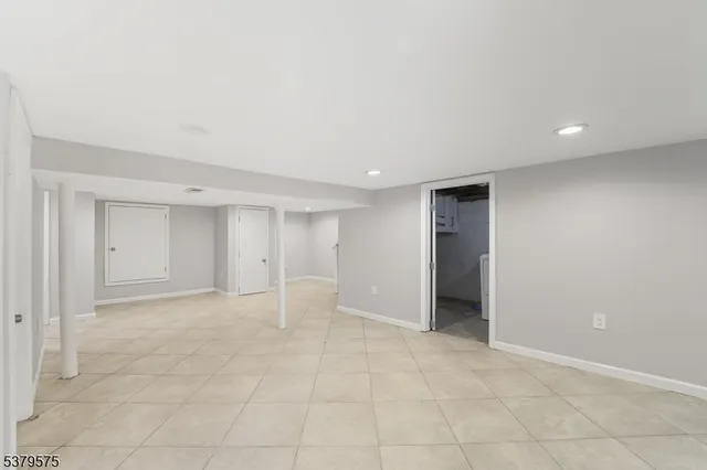 an empty room with a natural light