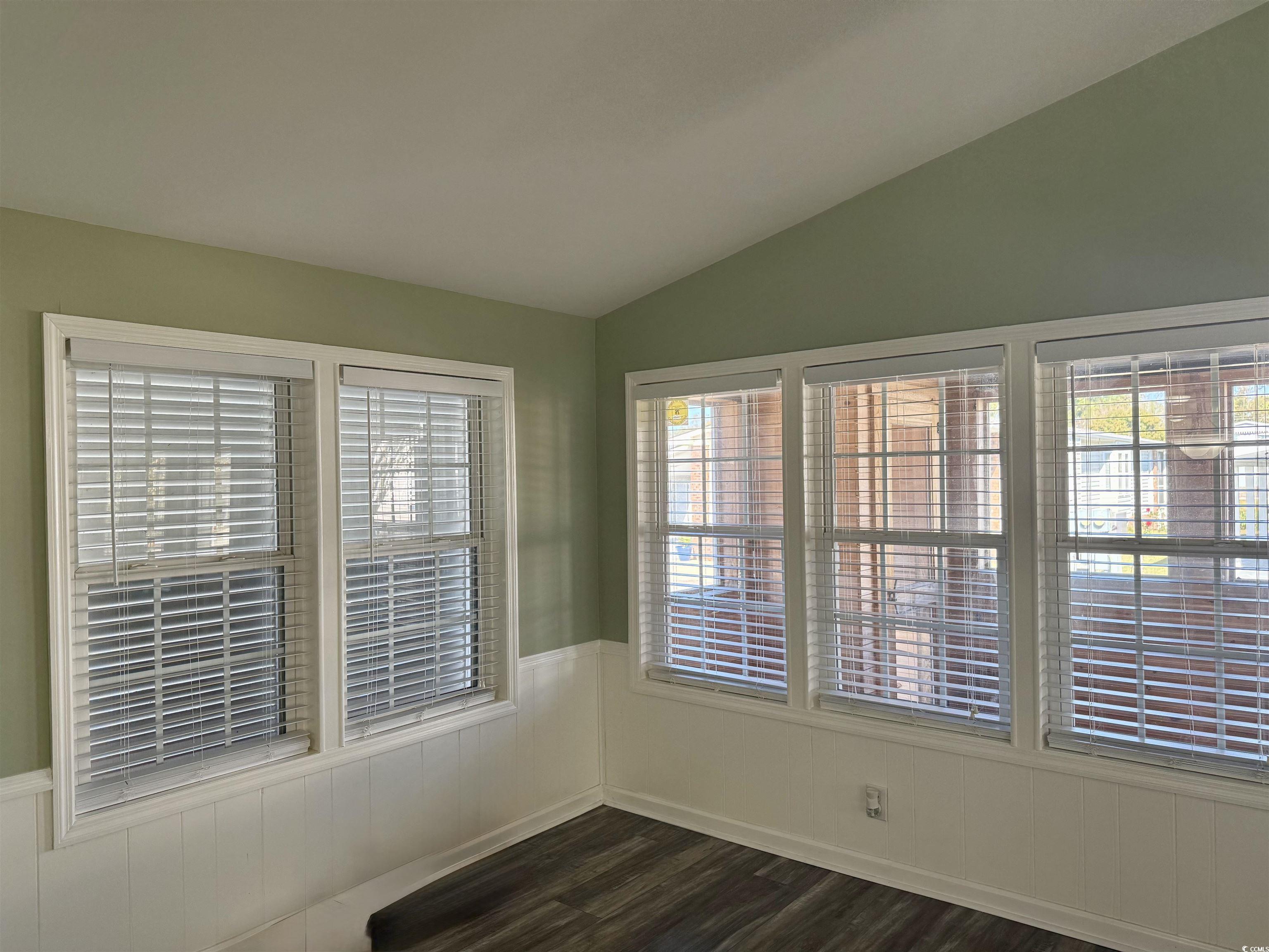 465 Sandpebble Surfside Beach, SC 29575 - Photo 8 of 40 Unfurnished sunroom with vaulted ceiling