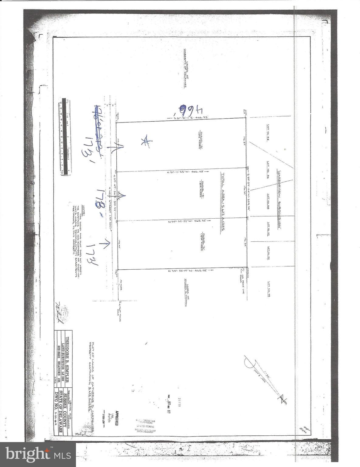 99999 New Road Lewes, DE 19958 - Photo 9 of 9 Lot for sale is parcel with "star" drawn in it
