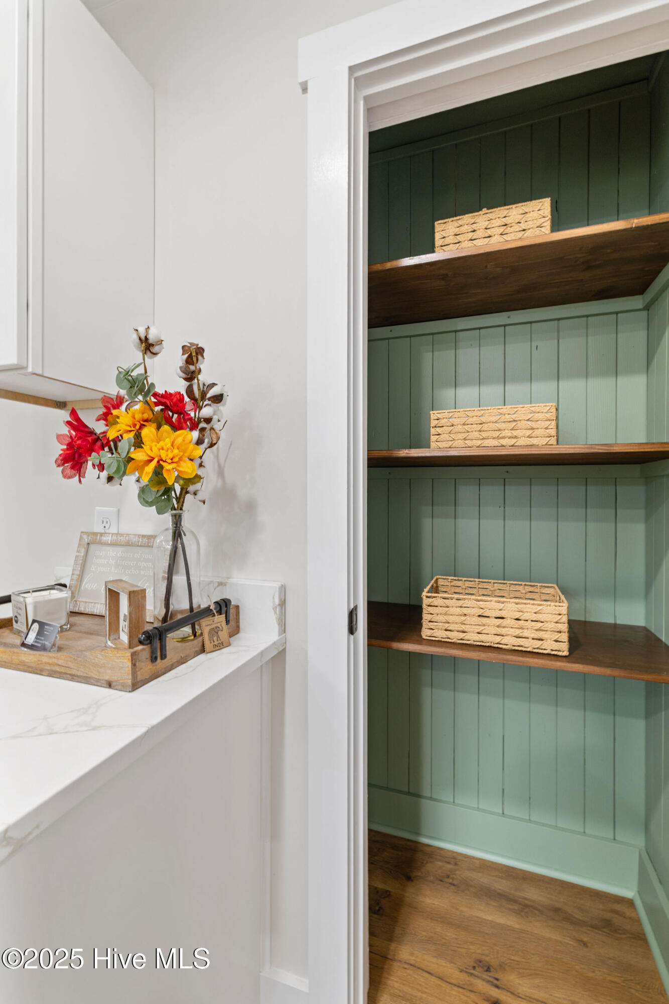 262 Millers Chapel Road Goldsboro, NC 27534 - Photo 51 of 64 Pantry with custom built shelving and wood slat walls