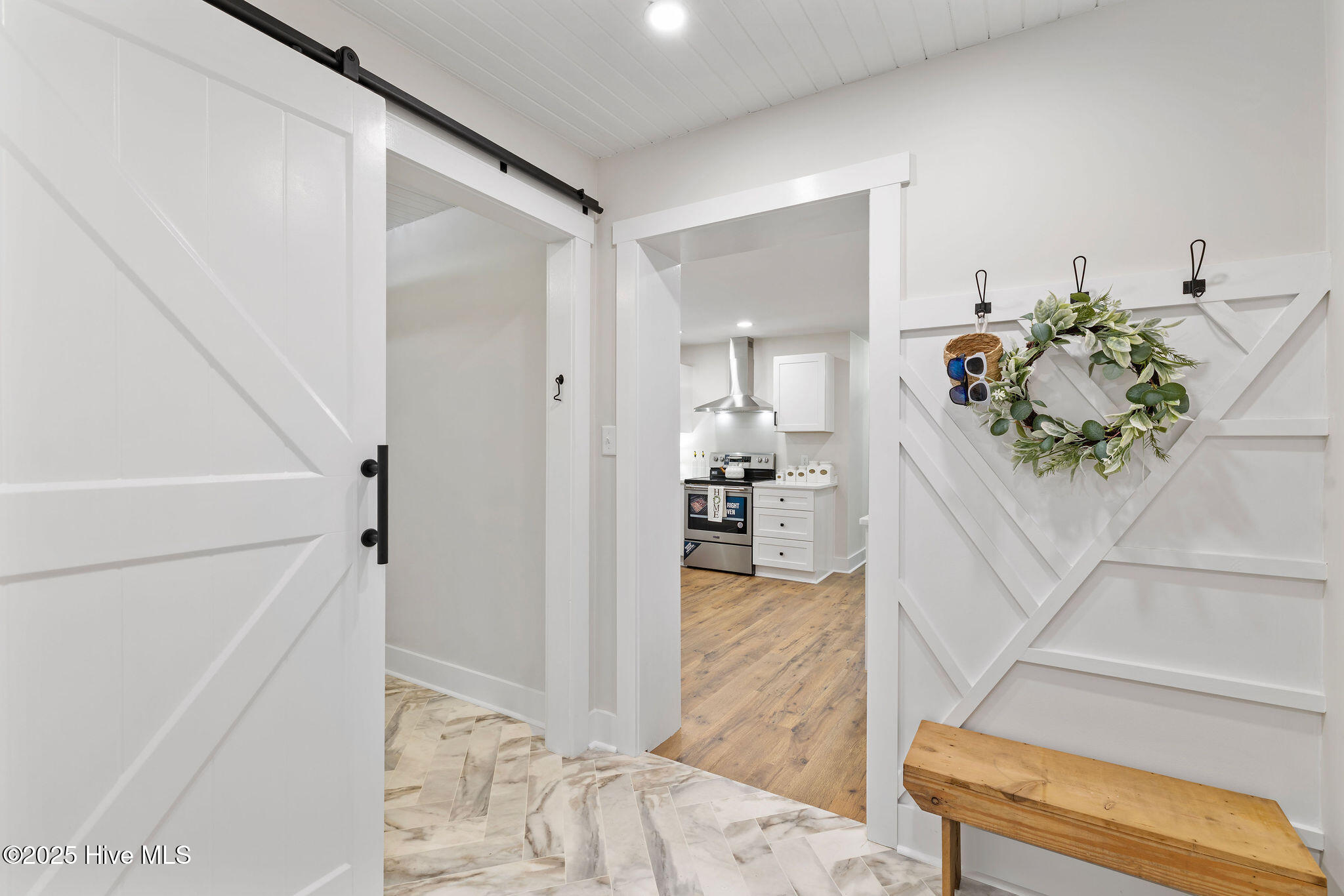 262 Millers Chapel Road Goldsboro, NC 27534 - Photo 55 of 64 custom built feature wall with hooks for coats bookbags etc....