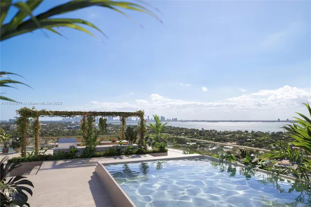 a view of a city from a terrace