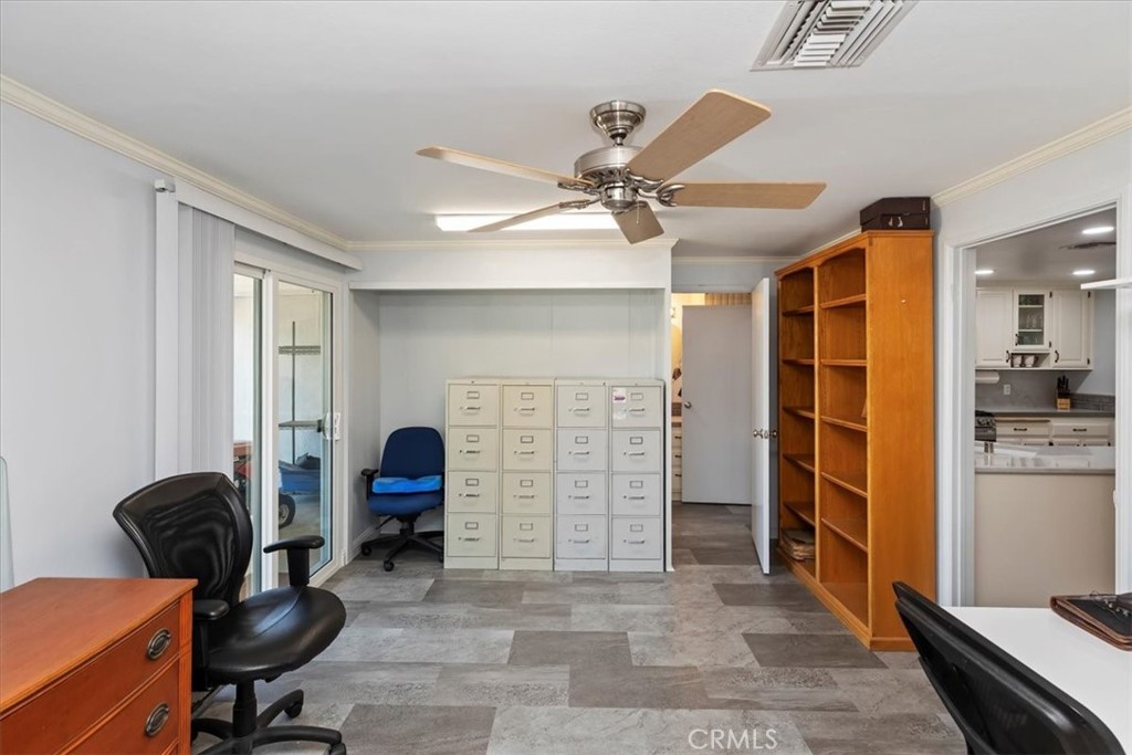 10555 Robinson Avenue Riverside, CA 92505 - Photo 33 of 65 a view of a workspace with furniture and windows