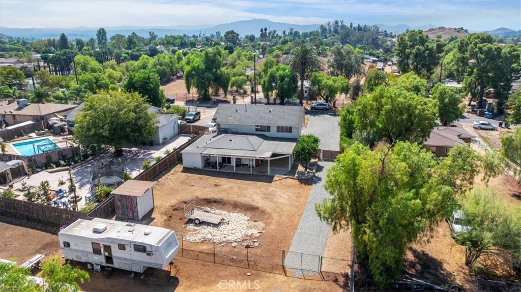 10555 Robinson Avenue Riverside, CA 92505 - Photo 7 of 65 an aerial view of a house with a yard and garden