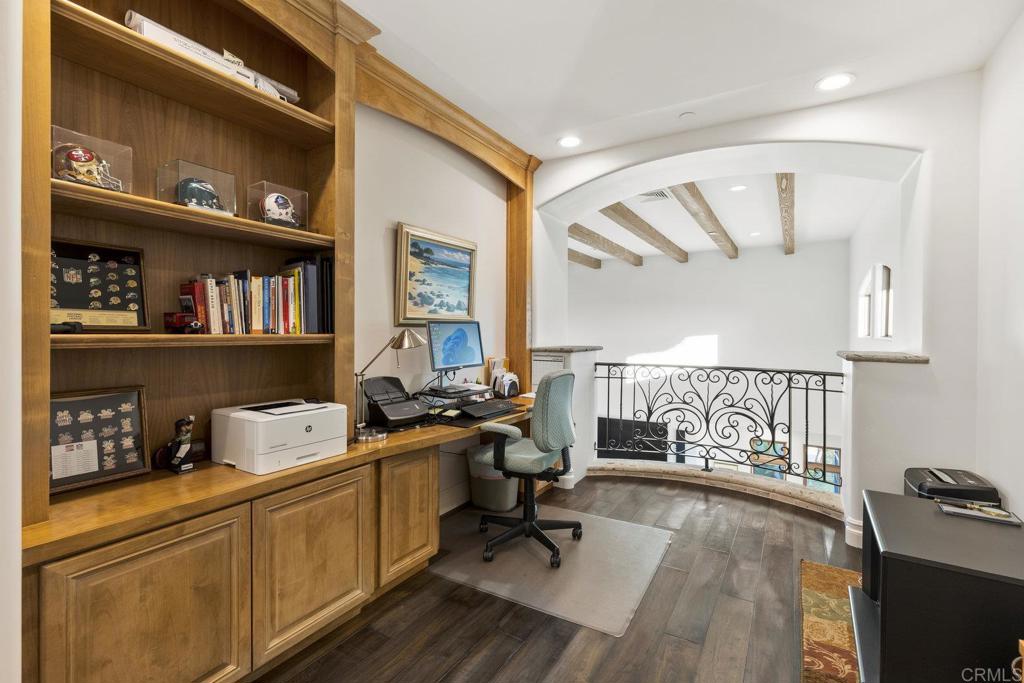 3226 Violet Ridge Encinitas, CA 92024 - Photo 39 of 54 a view of workspace with a window and wooden floor