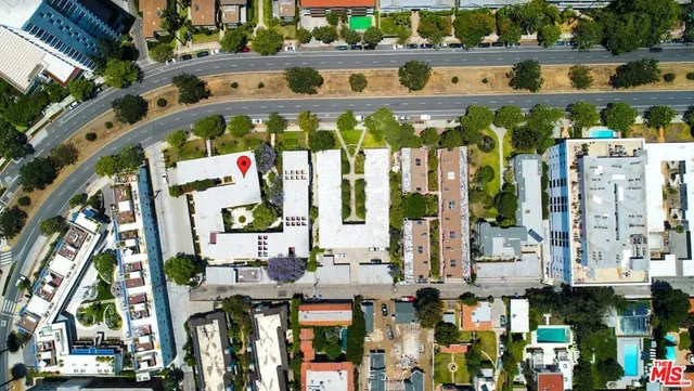 a front view of a building with street