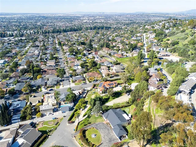 an aerial view of a city