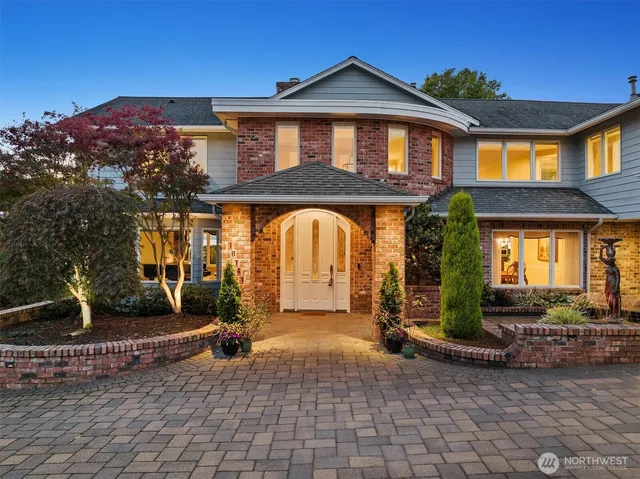 a front view of a house