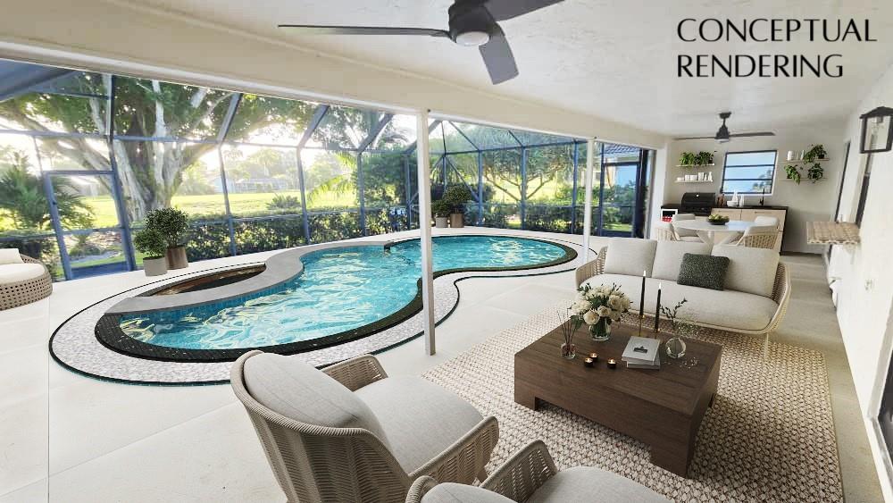 20167 Back 9 Drive Boca Raton, FL 33498 - Photo 14 of 28 a living room with furniture and a large window