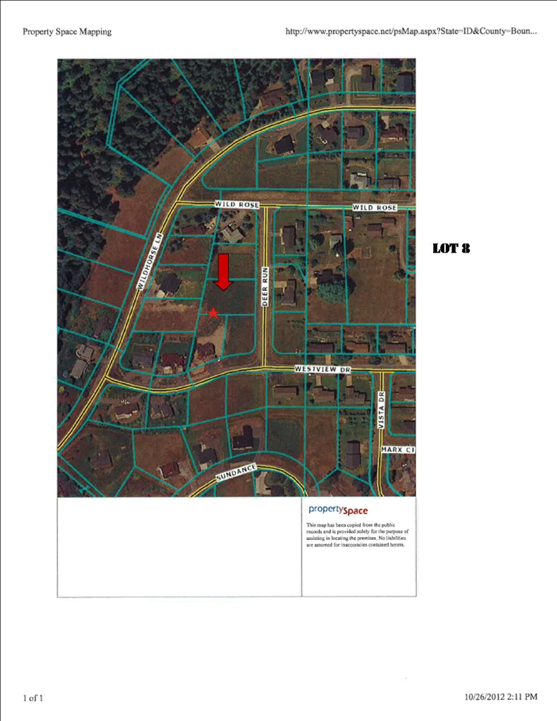 Nna Deer Run Road Bonners Ferry, ID 83805 - Photo 1 of 1 DEER RUN LOT 8
