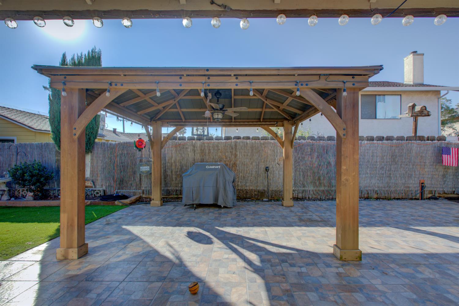 604 Kinshire Way Patterson, CA 95363 - Photo 36 of 42 a view of a car park from a patio