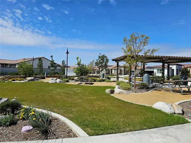 a view of a lake with a big yard