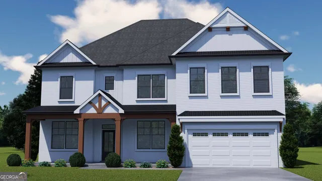 a front view of a house with yard