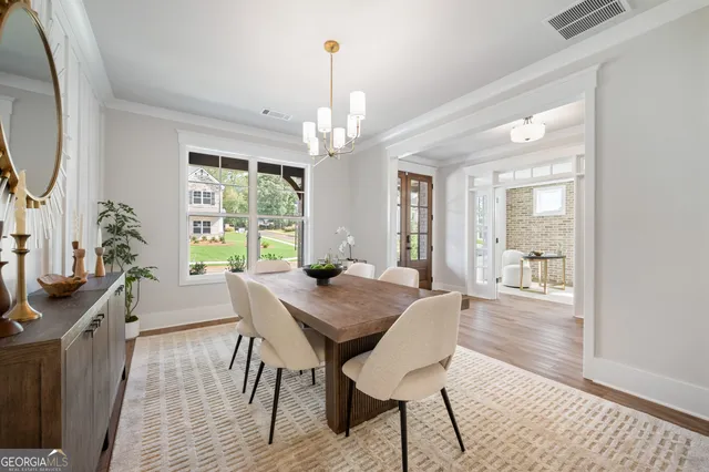 a view of a car park in front of building