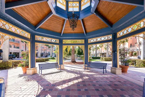 a view of a city with tall buildings