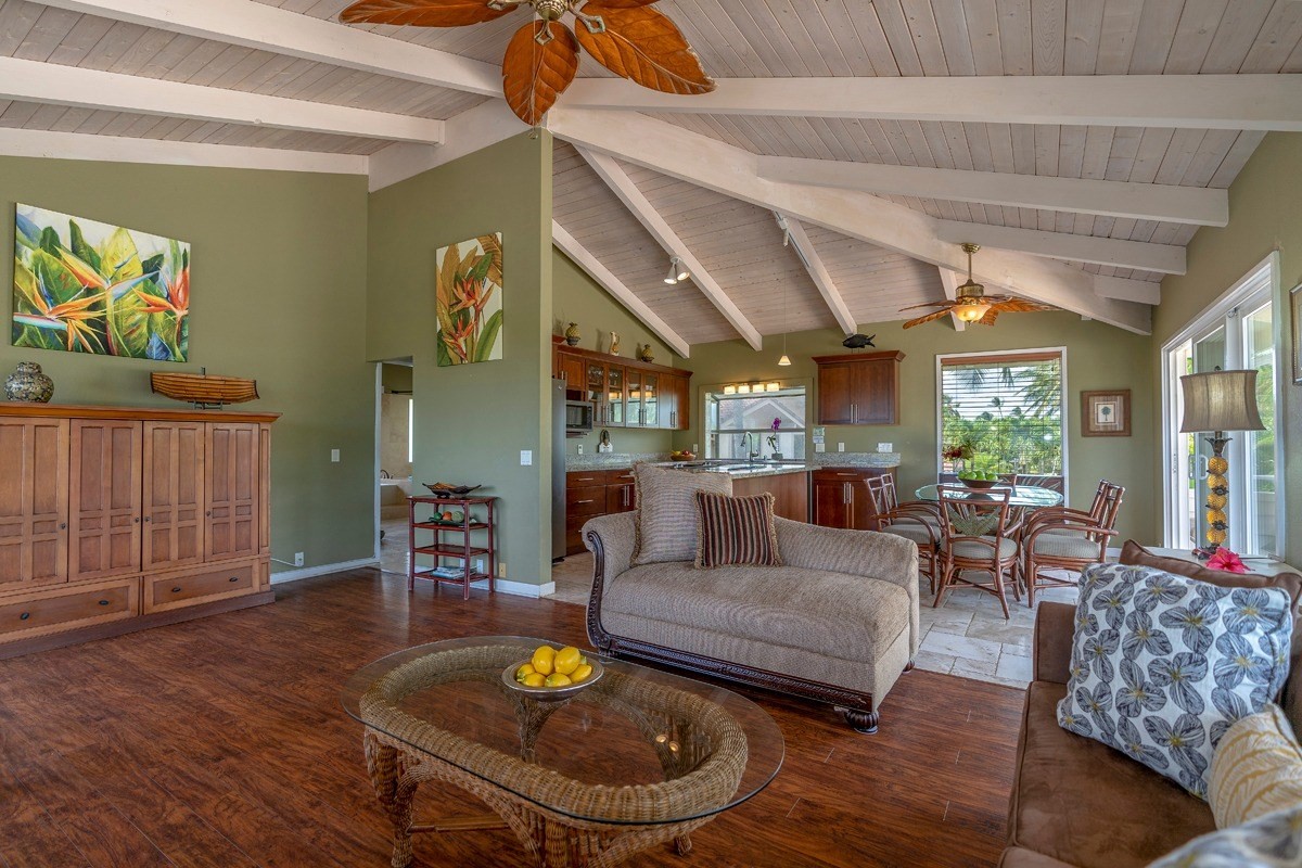 2415 Linaka Road Koloa, HI 96756 - Photo 4 of 25 a living room with furniture and wooden floor