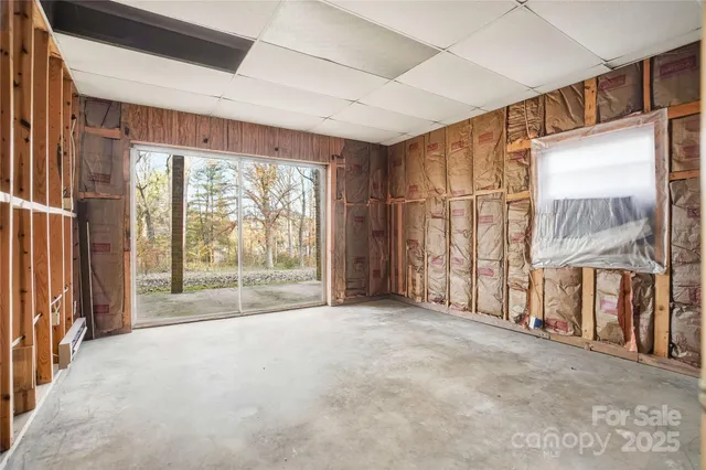 a view of a park with a tree