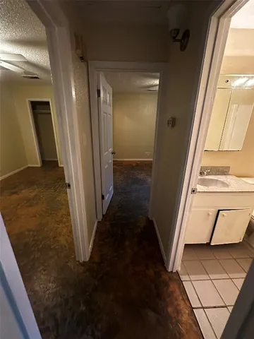 a view of a bathroom with a sink