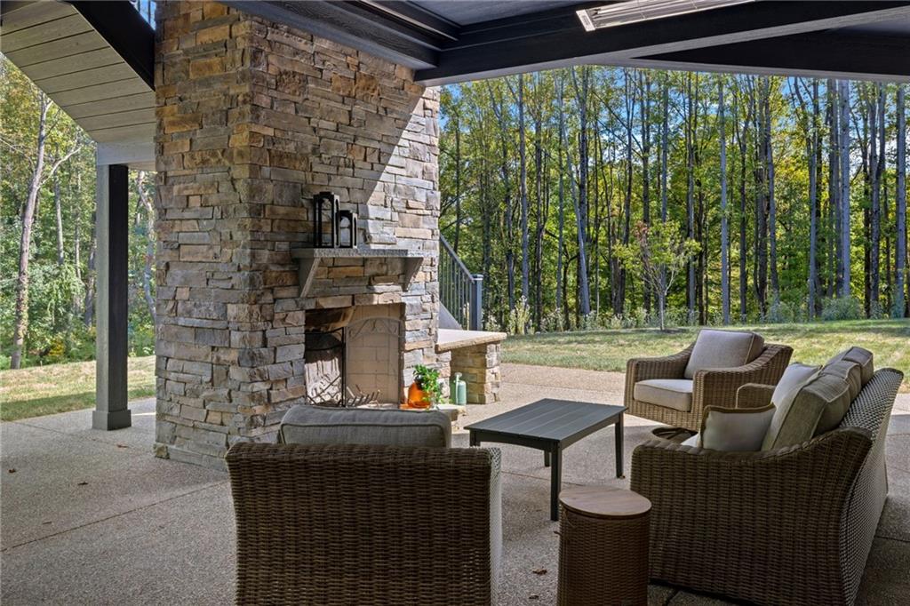 809 Mt Pleasant Road Mars, PA 16046 - Photo 36 of 46 a backyard of a house with outdoor seating