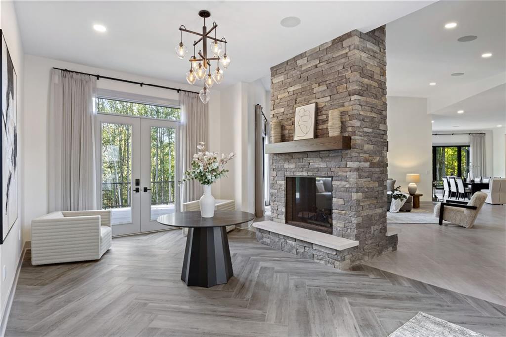 809 Mt Pleasant Road Mars, PA 16046 - Photo 5 of 46 a living room with furniture and a fireplace