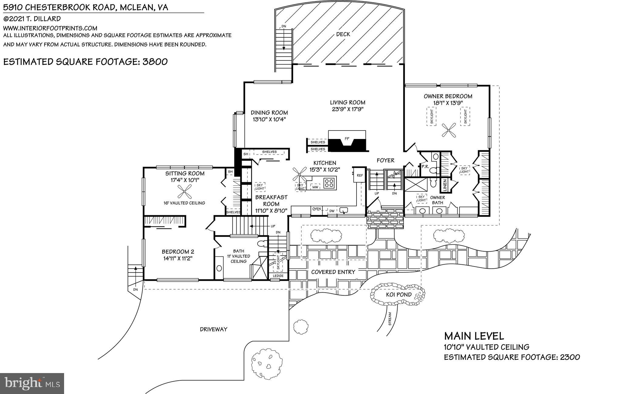 5910 Chesterbrook Road McLean, VA 22101 - Photo 52 of 53 Main Level Floor Plan
