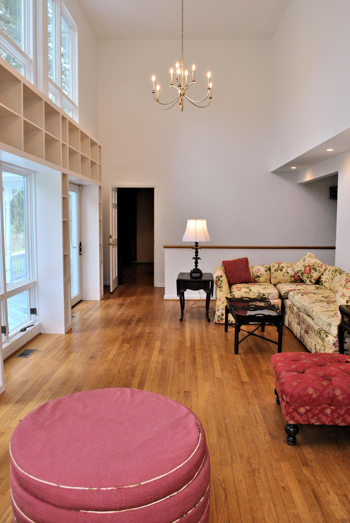 6500 Little Camp Road Riner, VA 24149 - Photo 41 of 121 a living room with furniture and a chandelier